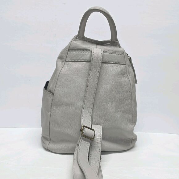 Born Millport Sling Backpack Bag In Woven Light Gray Soft Leather Boho Travel main image 6